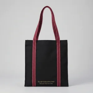 特殊定製提把帆布袋，在純灰色背景拍攝的照片