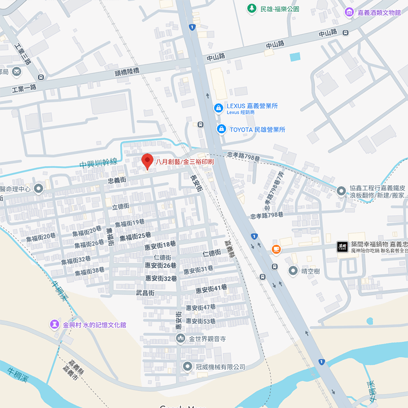 嘉義店地圖