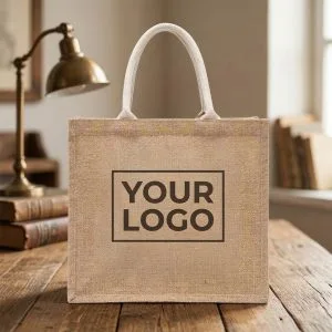客製化麻布袋 正面展示與標誌印製位置示意